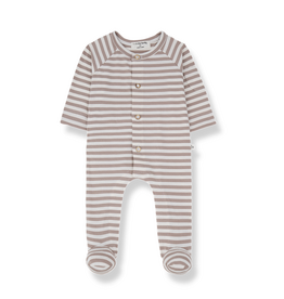 1+ in the family Felip jumpsuit w/feet taupe