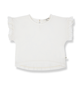 1+ in the family Campanet girly t-shirt off white