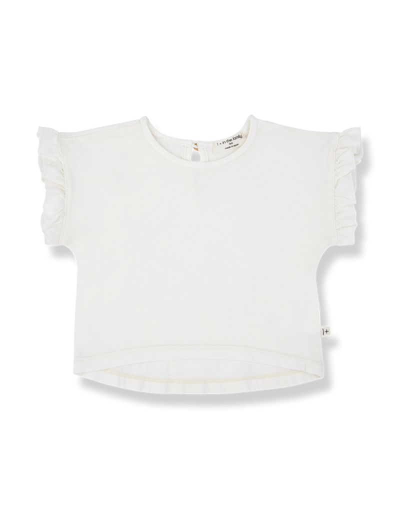 1+ in the family Campanet girly t-shirt off white