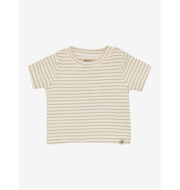 Huttelihut T-shirt SS YD Stripe White Pepper