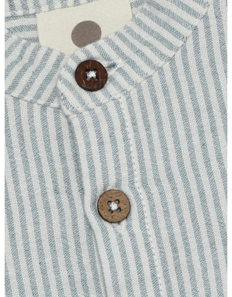 En Fant Shirt LS Muslin Stripe Citadel