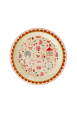 Rice Melamine Kinderbord - Roze - Fun Fair Print