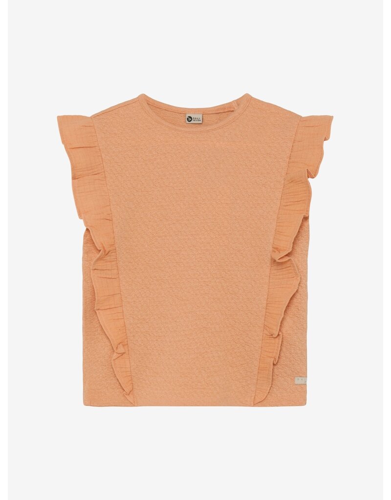 Daily Seven T-shirt Ruffle Dusty Coral