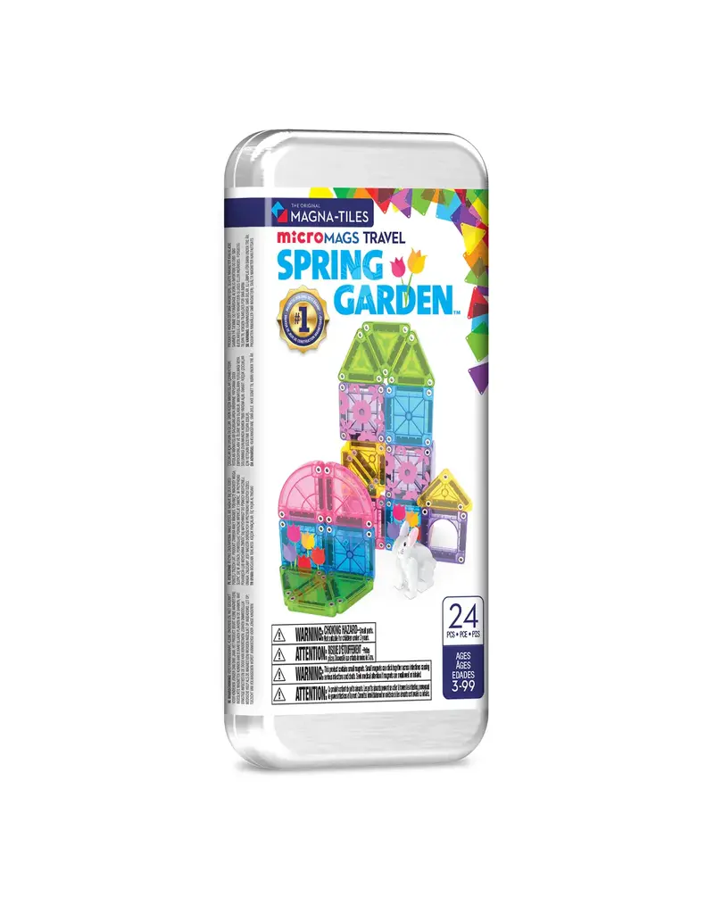 MAGNA-TILES Micro MAGS Travel Set - 24 pieces - Spring Garden