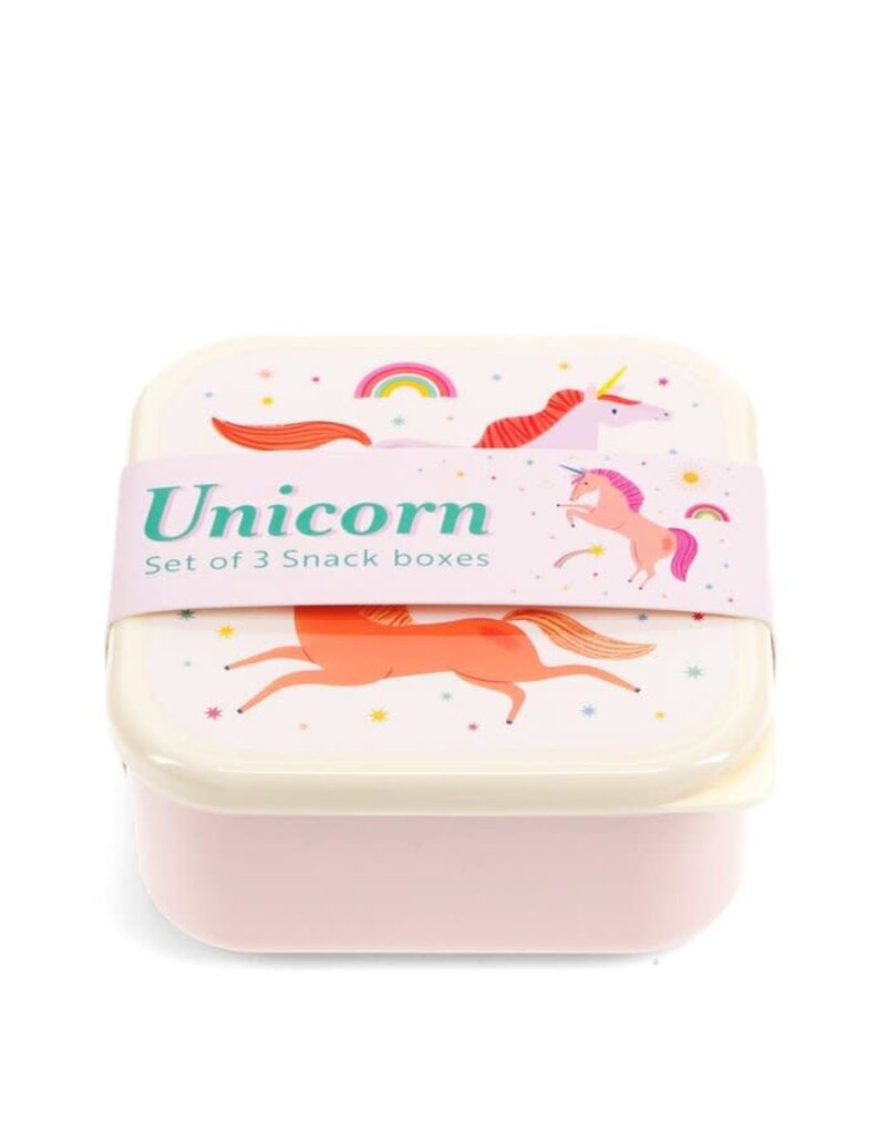 Rex London Snackboxen (set van 3) - eenhoorn