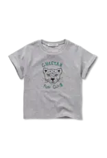 Sproet & Sprout Terry T-shirt cheetah Grey Melee