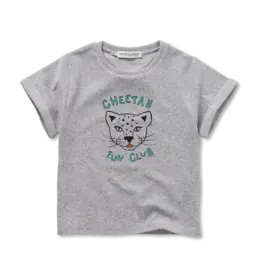 Sproet & Sprout Terry T-shirt cheetah Grey Melee