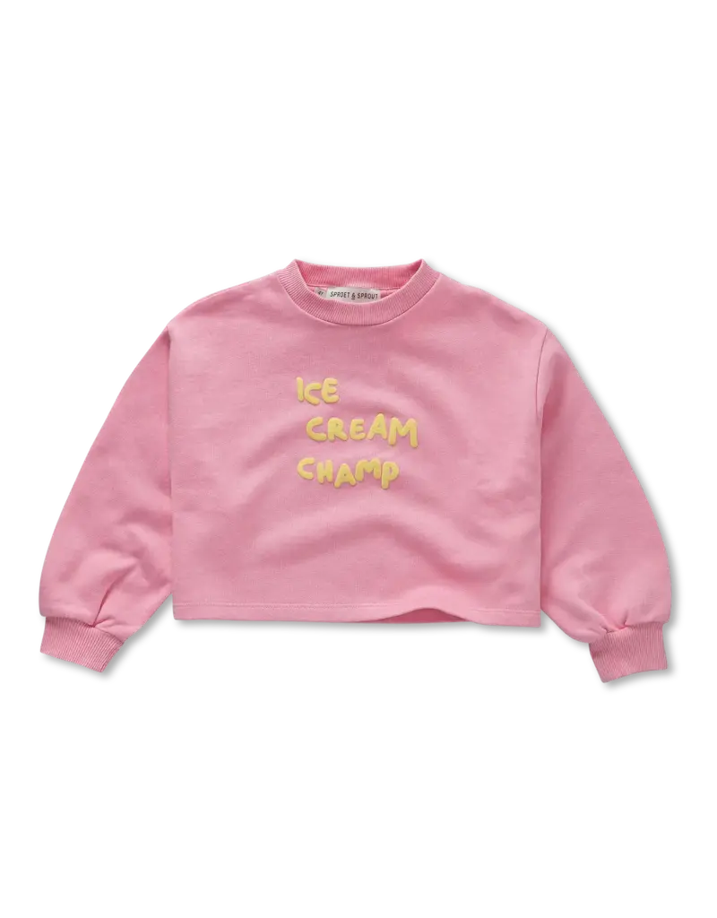 Sproet & Sprout Boxy batman sleeve ice cream Podium Pink