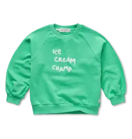 Sproet & Sprout Raglan sweatshirt ice cream champ Jade Green