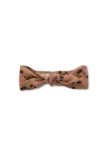 Sproet & Sprout Headband bow animal print Camel