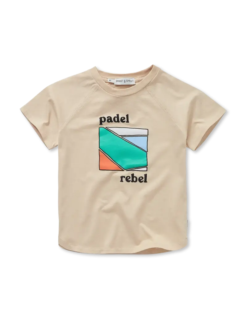 Sproet & Sprout Raglan T-shirt padel rebel Sesame