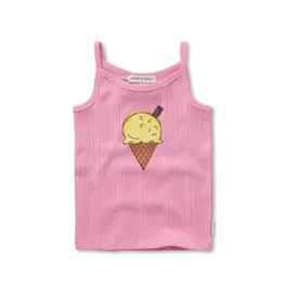 Sproet & Sprout Girls spaghetti top ice cream  Podium Pink