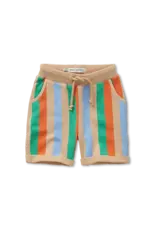 Sproet & Sprout Sweat shorts multi colour stripes  Sand