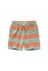 Sproet & Sprout Terry shorts block stripes Silt Green