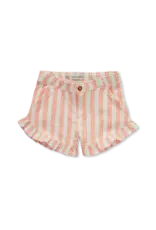 Sproet & Sprout Ruffle short small stripe Off White