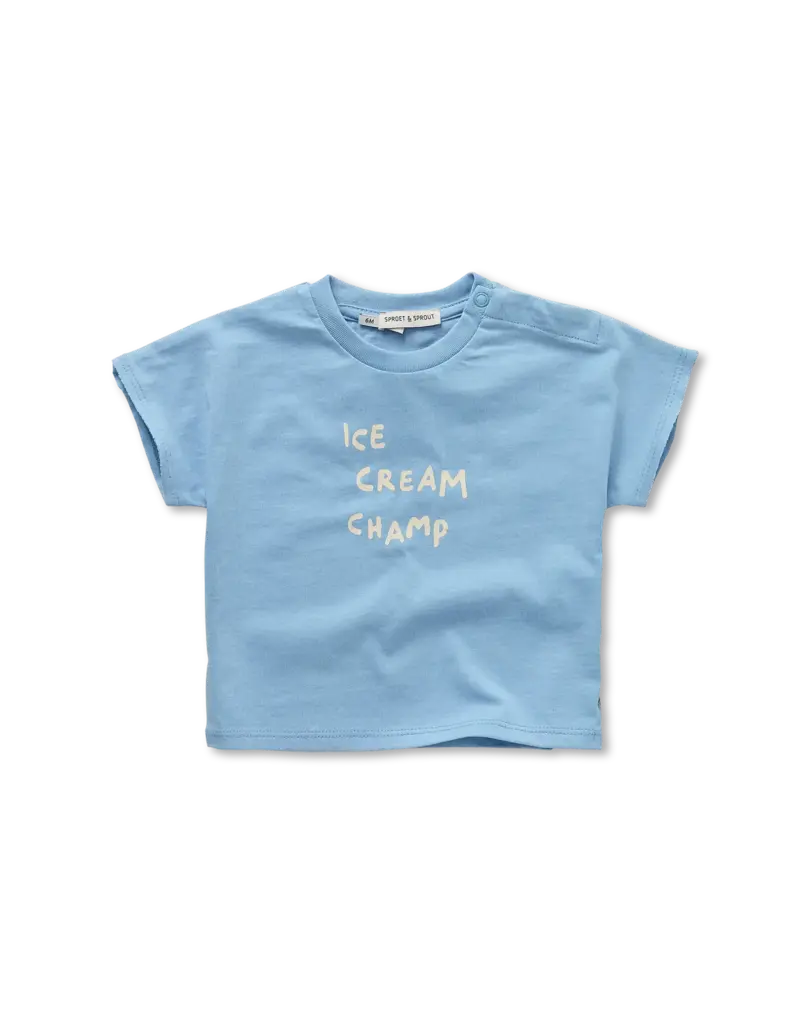Sproet & Sprout Baby T-shirt ice cream blue