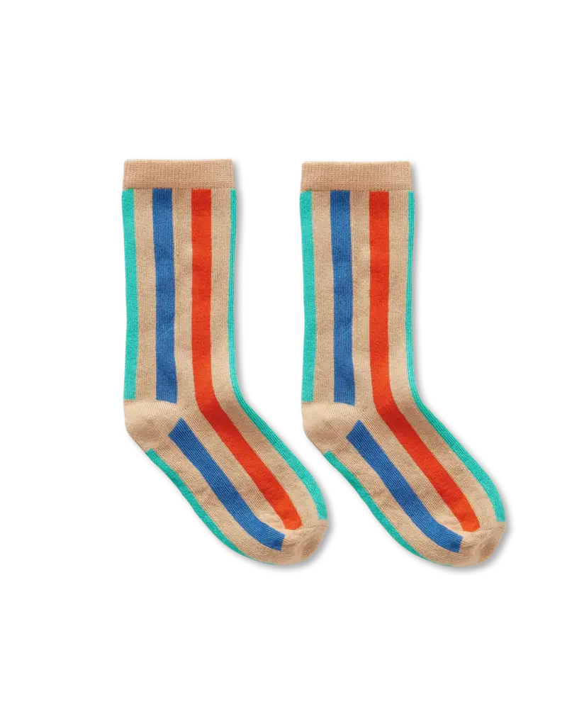 Sproet & Sprout Socks muli stripe green