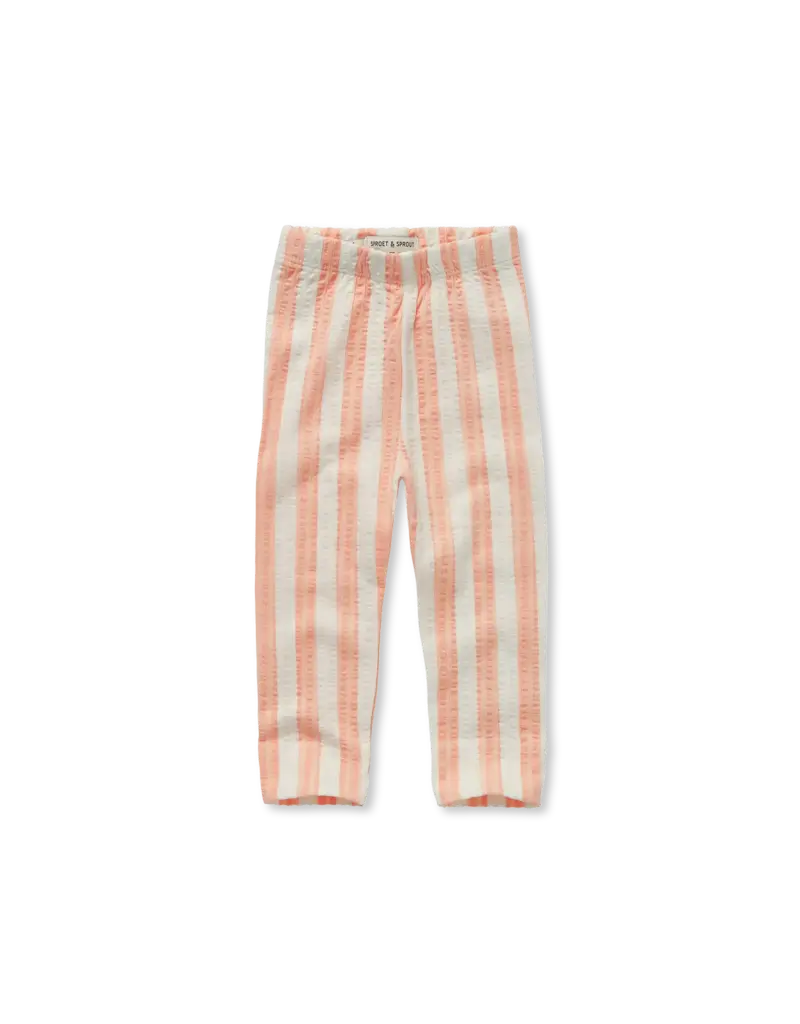 Sproet & Sprout Baby legging stripes Off White