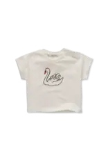 Sproet & Sprout Baby T-shirt swan Off White