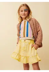 Sproet & Sprout Denim peplum skirt Pastel Yellow