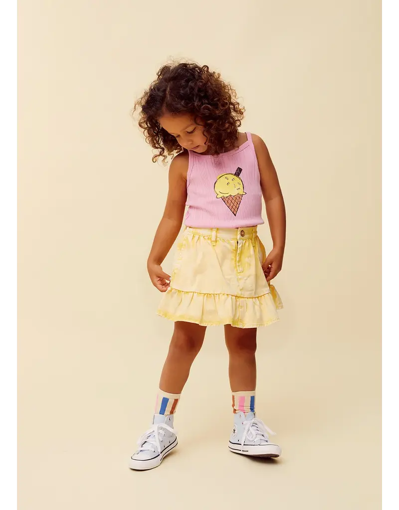 Sproet & Sprout Girls spaghetti top ice cream  Podium Pink