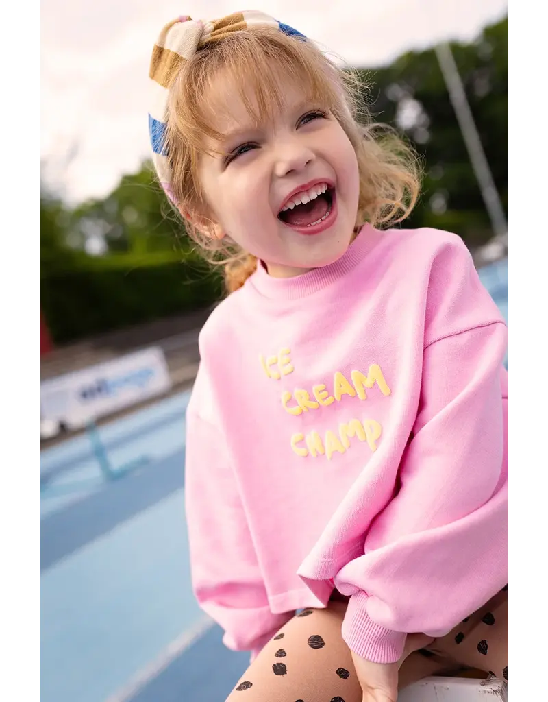 Sproet & Sprout Boxy batman sleeve ice cream Podium Pink