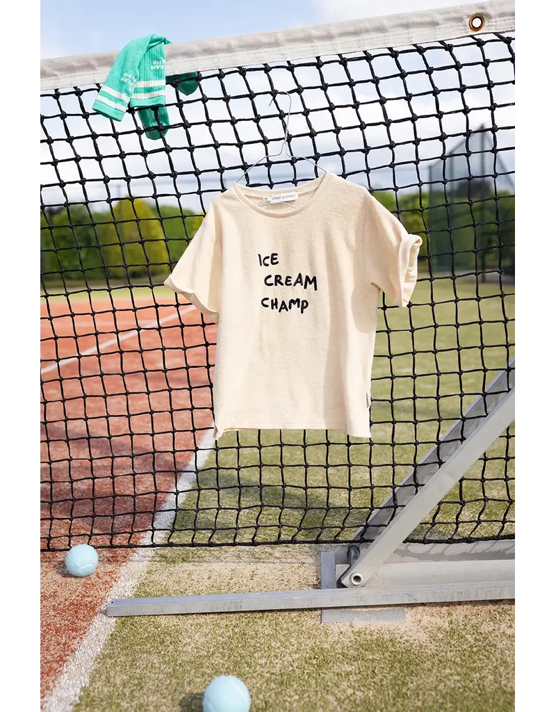 Sproet & Sprout Terry T-shirt ice cream champ Sesame