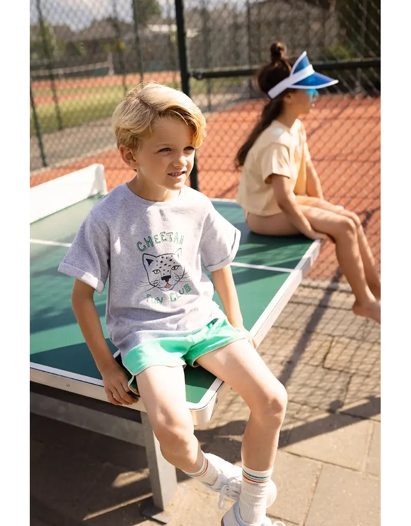 Sproet & Sprout Terry T-shirt cheetah Grey Melee