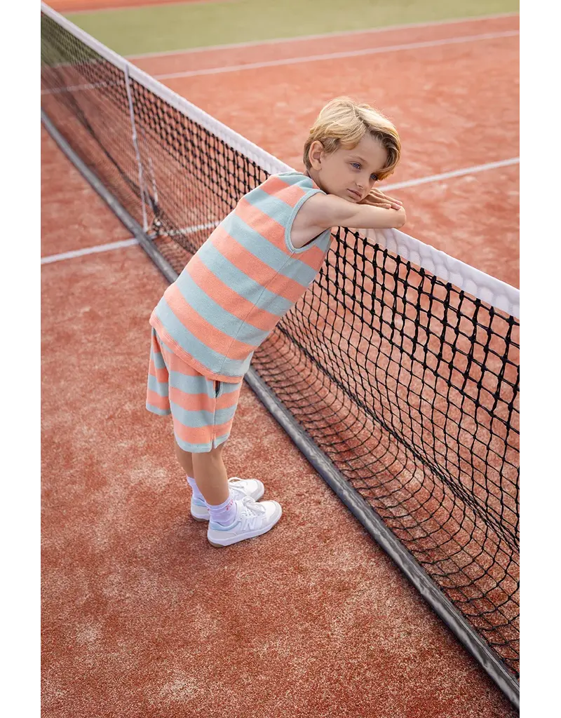 Sproet & Sprout Tanktop boys stripes Silt Green