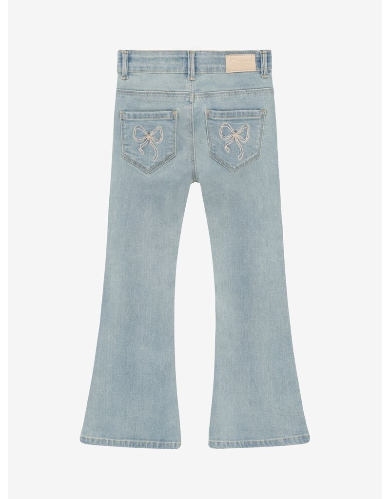 Daily Seven Denim Flared Fit Bow