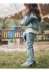 Daily Seven Denim Flared Fit Bow