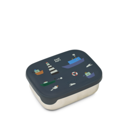 Liewood Arthur Printed Lunchbox Sailing / Classic Navy