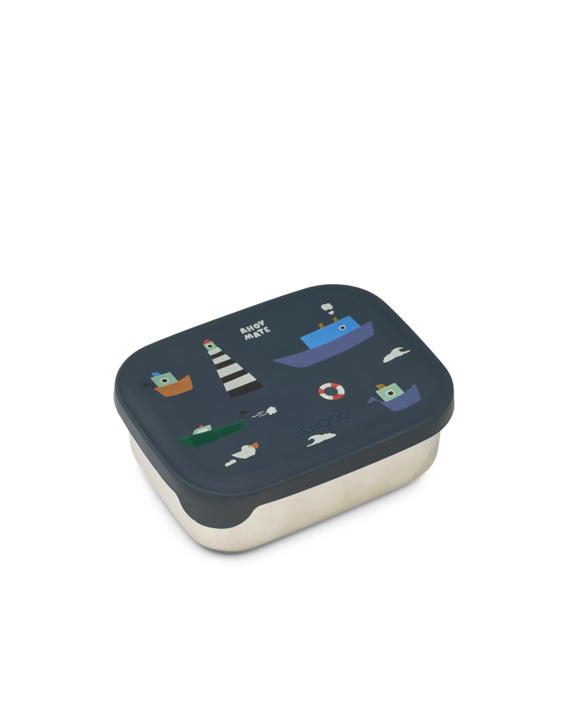 Liewood Arthur Printed Lunchbox Sailing / Classic Navy