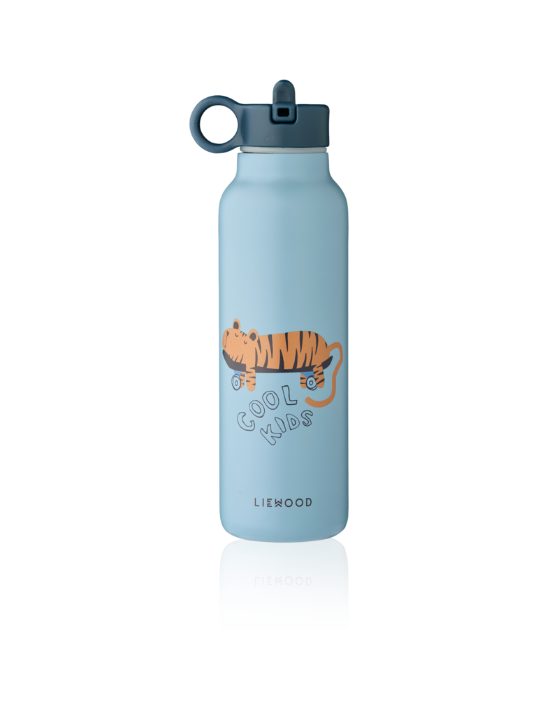 Liewood Falk Water Bottle 500 ml Tiger / Beach Blue