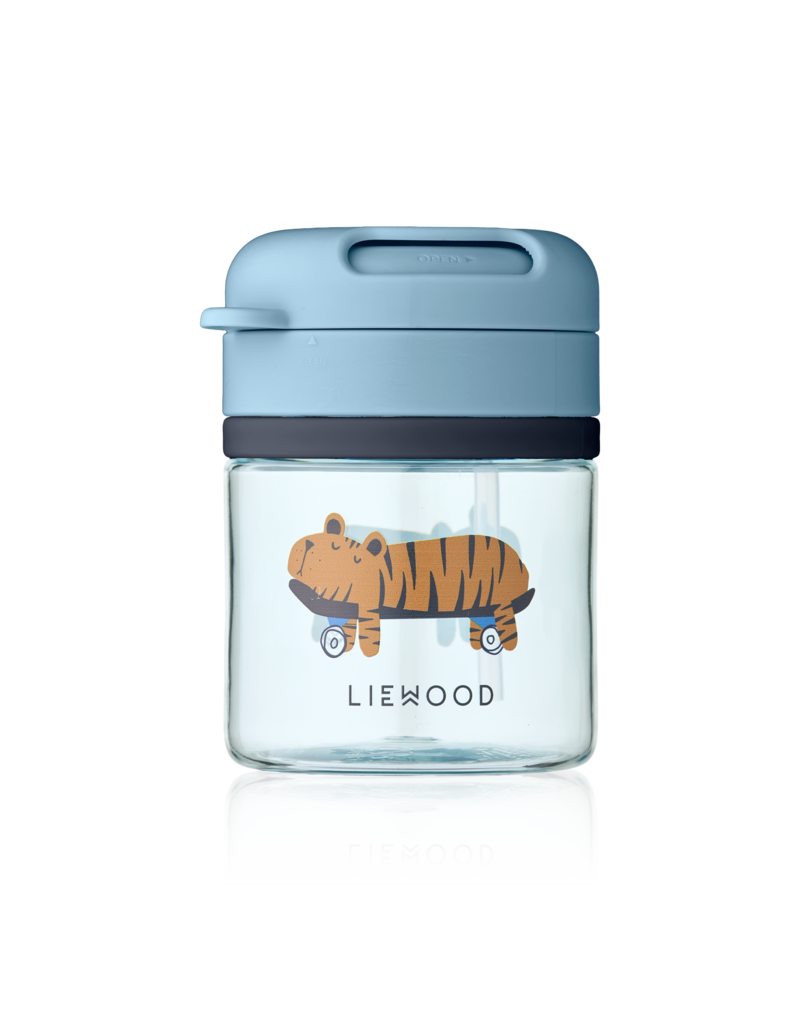 Liewood Pavia Tritan Straw Cup 280ml Fun / Beach Blue