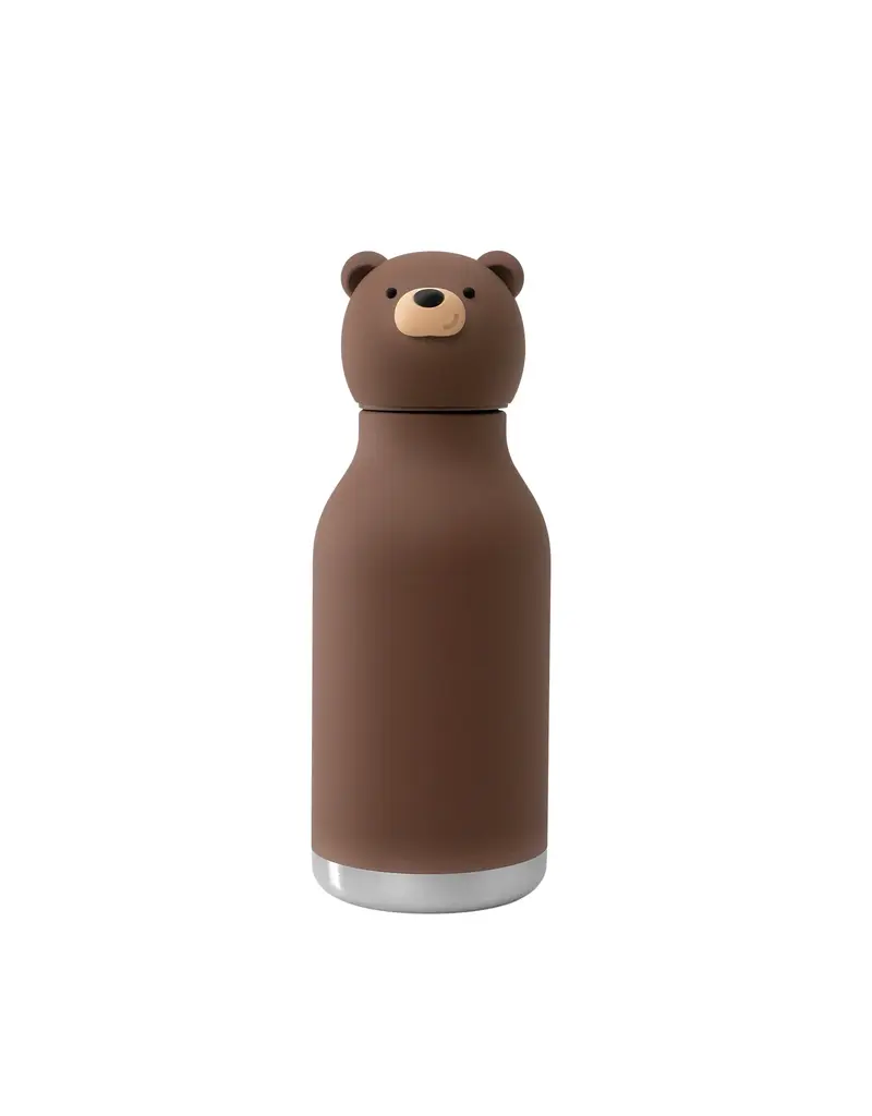 Asobu Bestie Animal Bottle Brown Bear