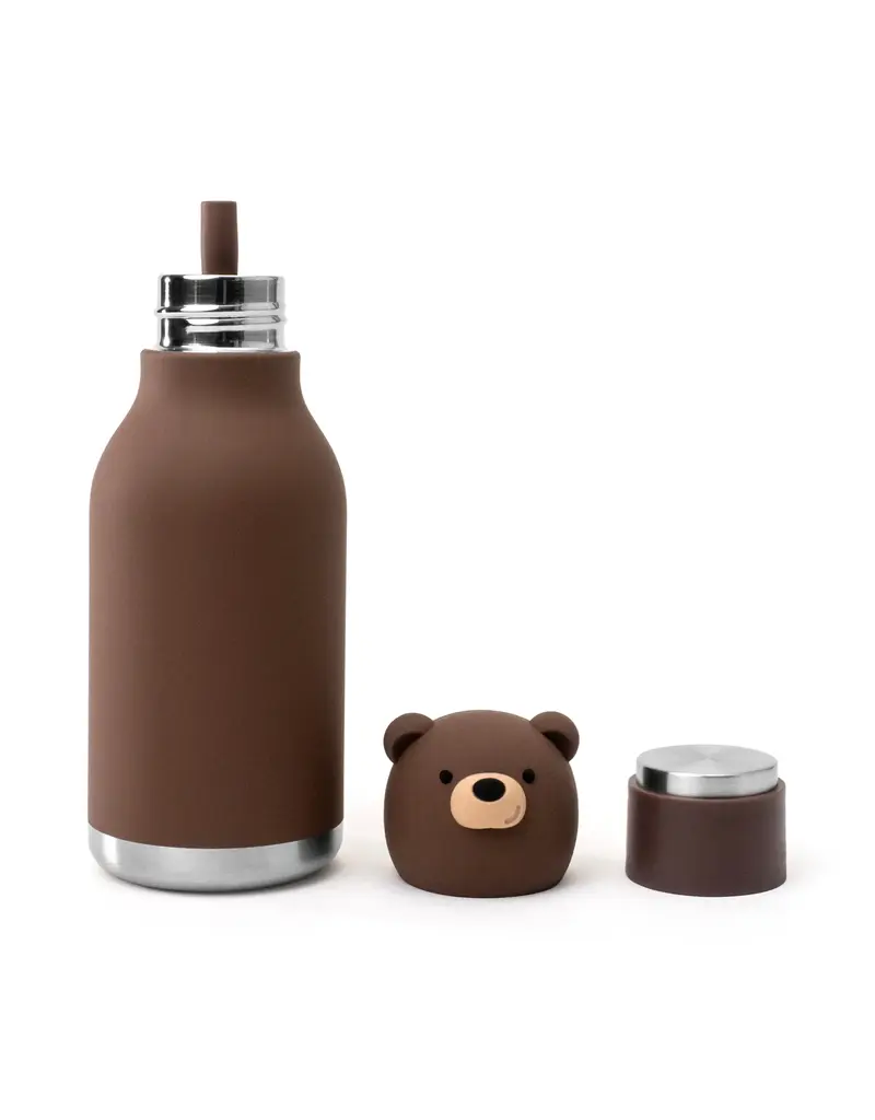 Asobu Bestie Animal Bottle Brown Bear