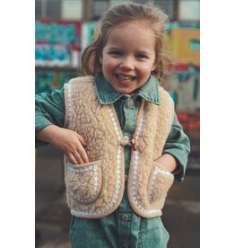 We Are Wovens Bodywarmer Flower Latte