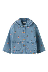 Lil' Atelier Deva Loose Denim Jacket Medium Blue Cherry