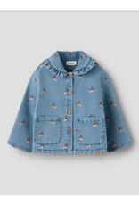Lil' Atelier Deva Loose Denim Jacket Medium Blue Cherry