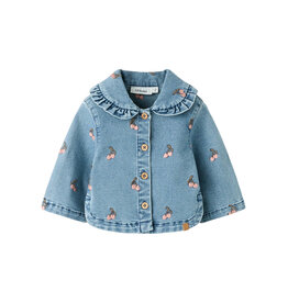 Lil' Atelier Deva Loose Denim Jacket Baby Medium Blue Cherry