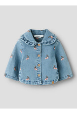 Lil' Atelier Deva Loose Denim Jacket Baby Medium Blue Cherry