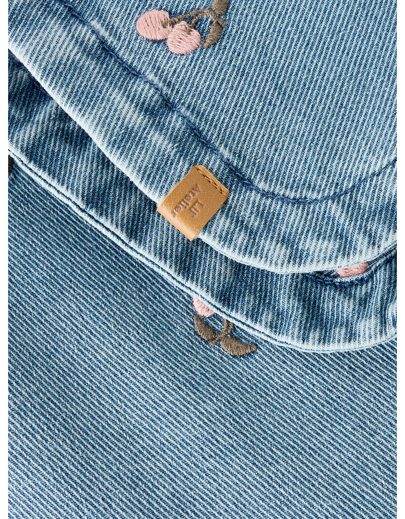 Lil' Atelier Deva Loose Denim Jacket Baby Medium Blue Cherry