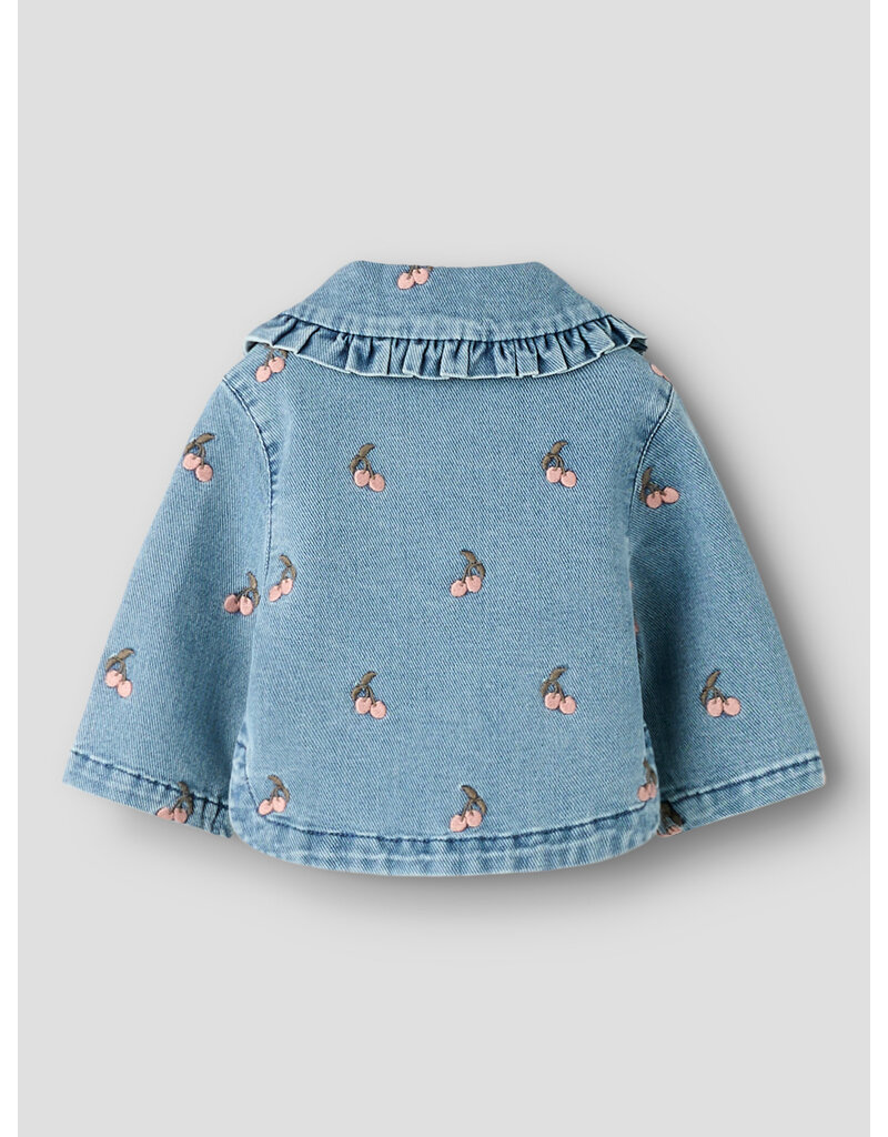 Lil' Atelier Deva Loose Denim Jacket Baby Medium Blue Cherry