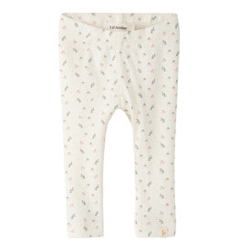 Lil' Atelier Gago Slim Legging Coconut Milk small Flower