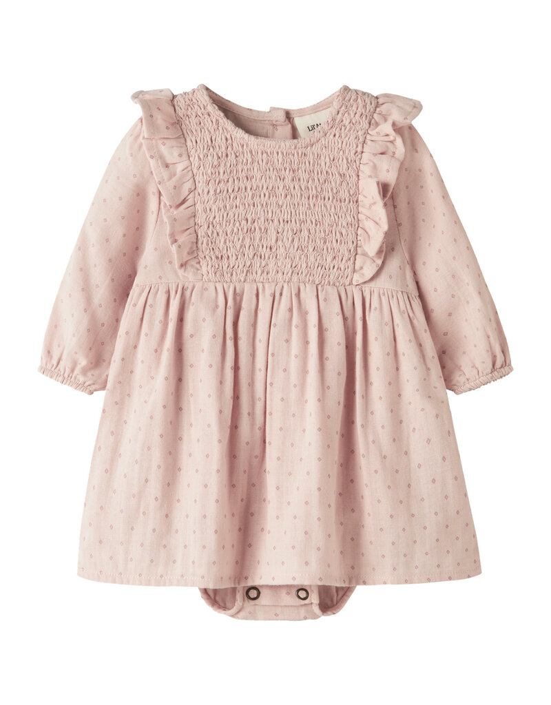 Lil' Atelier Dembe Loose Body Dress Peach Whip