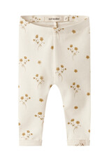 Lil' Atelier Layo Sin Slim Leggings Coconut Milk Flower Yellow