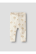 Lil' Atelier Layo Sin Slim Leggings Coconut Milk Flower Yellow