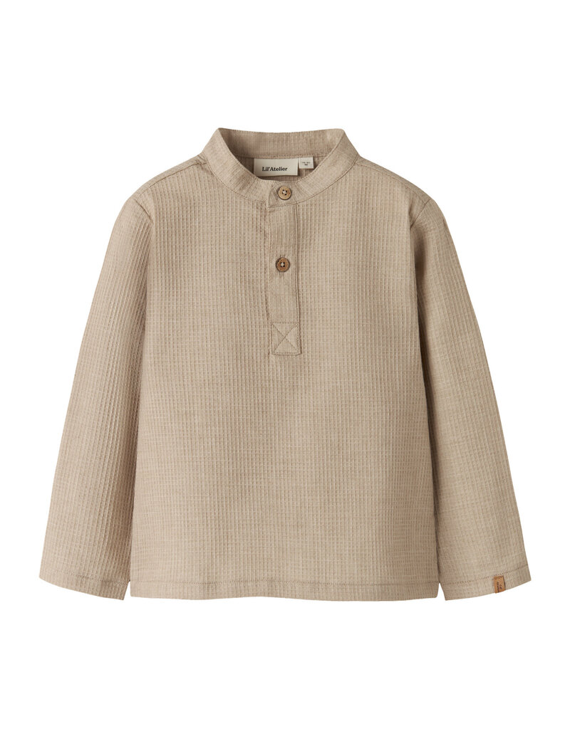Lil' Atelier Dasher Loose Shirt Oxford Tan