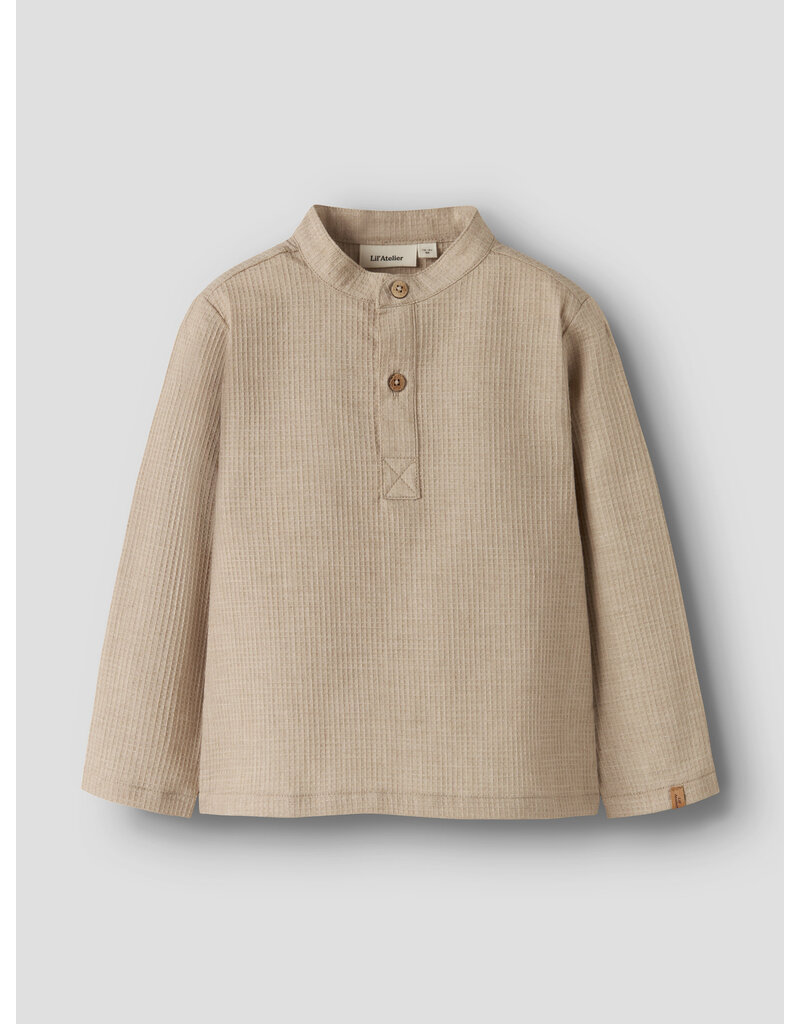 Lil' Atelier Dasher Loose Shirt Oxford Tan